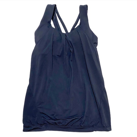 lululemon athletica Tops - Lululemon black tank top with built in padded bra